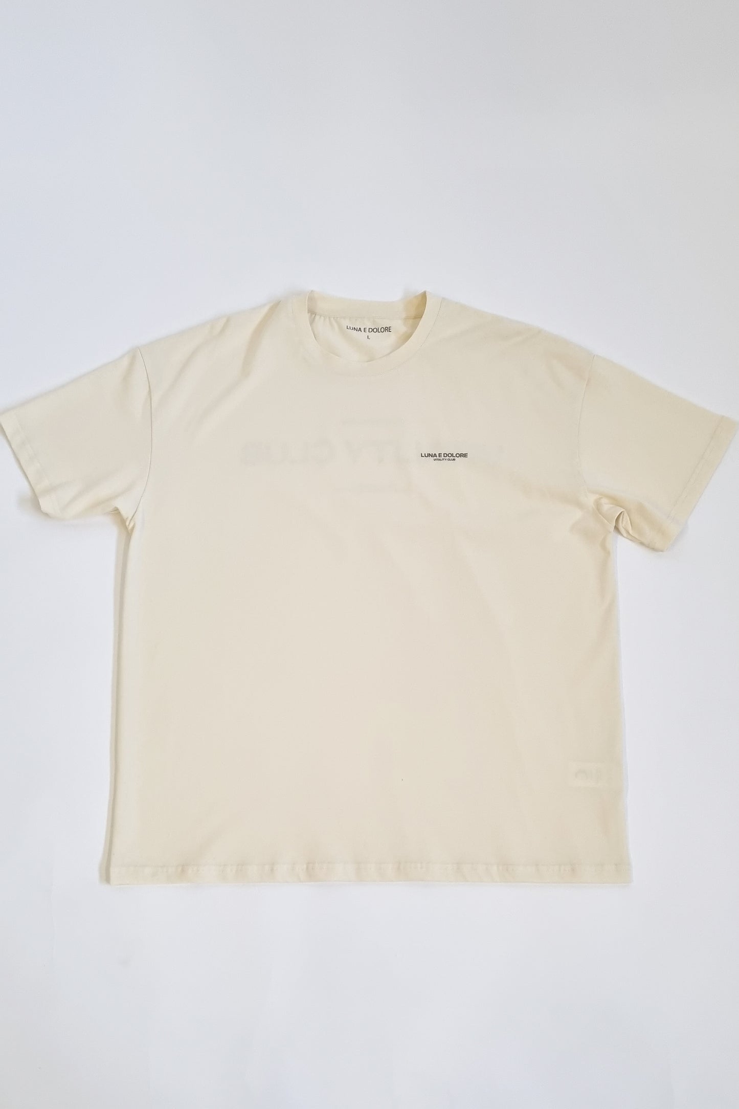 ARISE VITALITY CLUB OVERSIZED TEE IN BEIGE