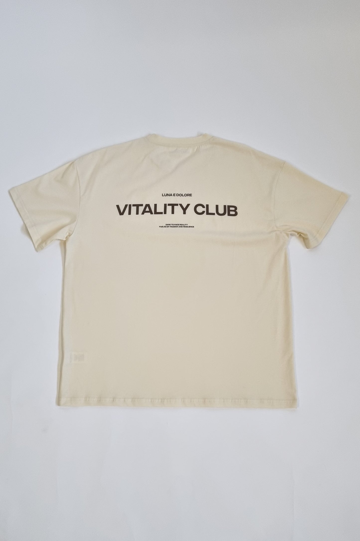 ARISE VITALITY CLUB OVERSIZED TEE IN BEIGE