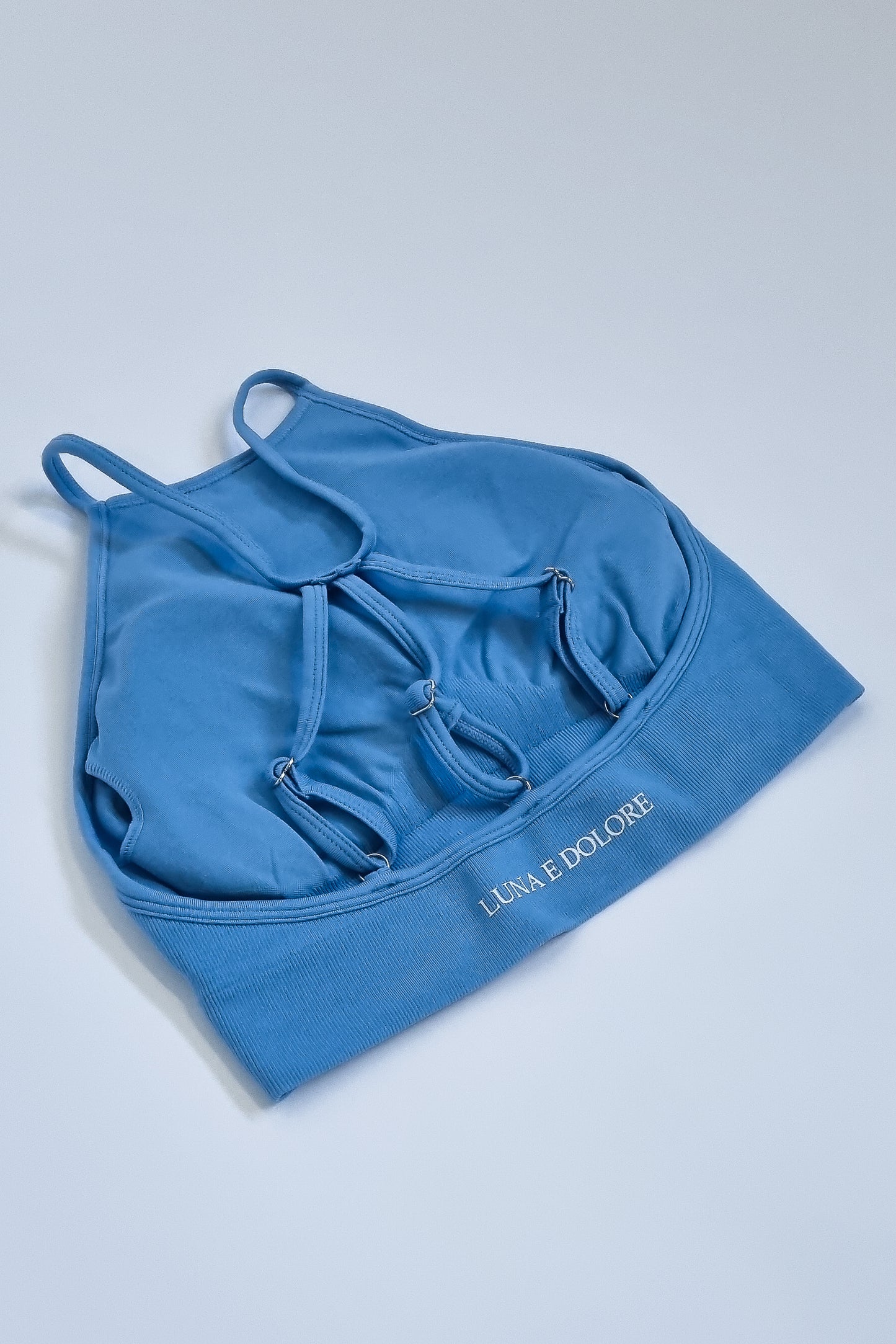 INVICTUS SEAMLESS SPORTS BRA IN SKY BLUE