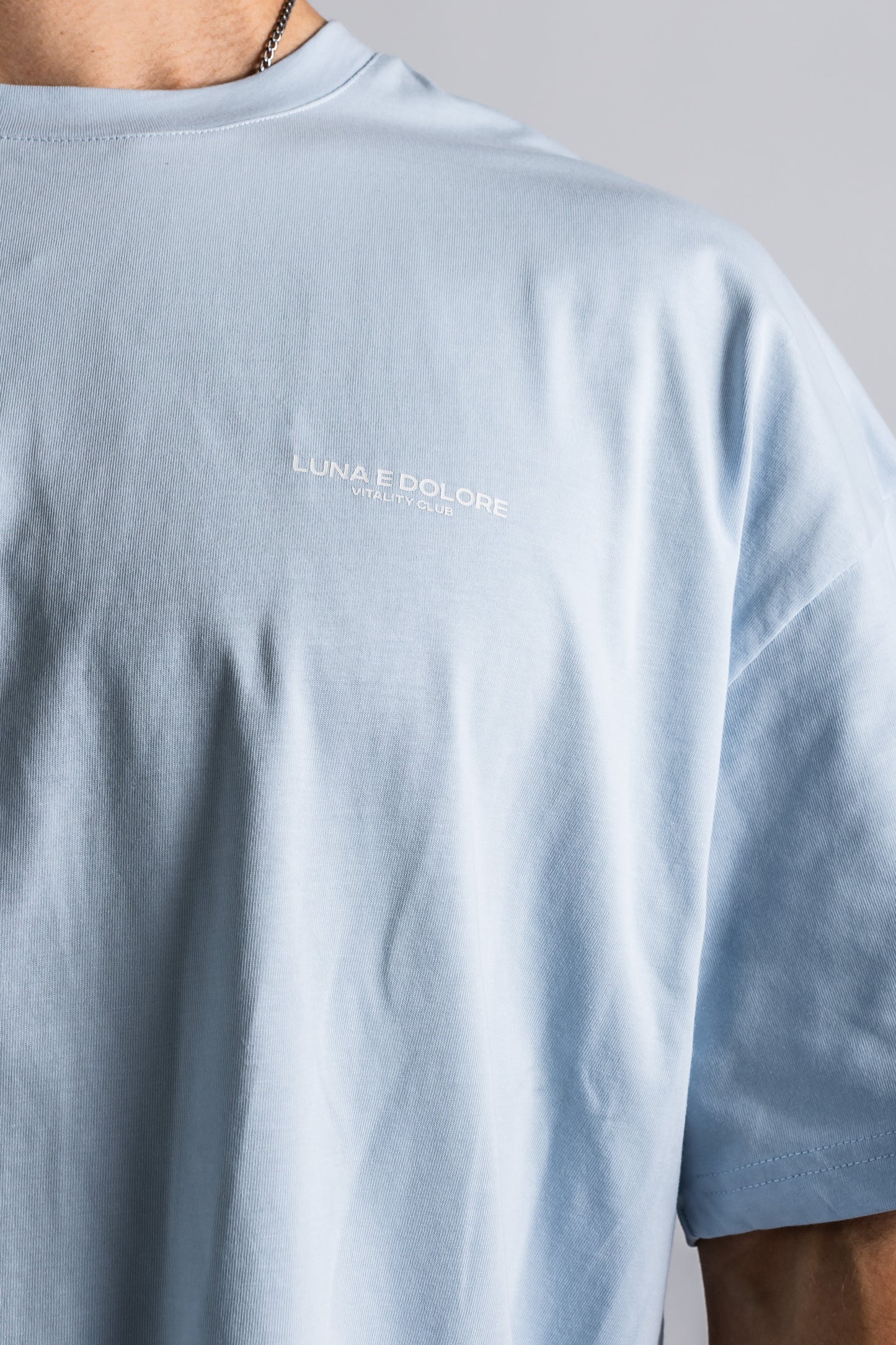 ARISE VITALITY CLUB OVERSIZED TEE IN BABY BLUE
